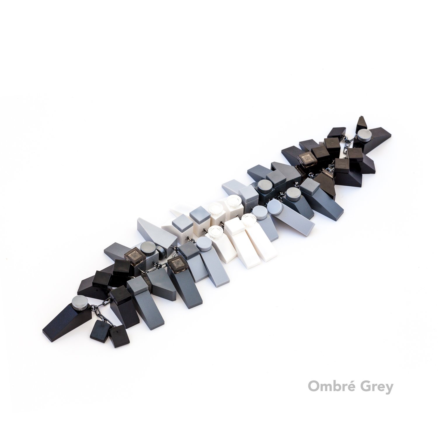 emikooreware Ombre Grey Slopes Charm Bracelet