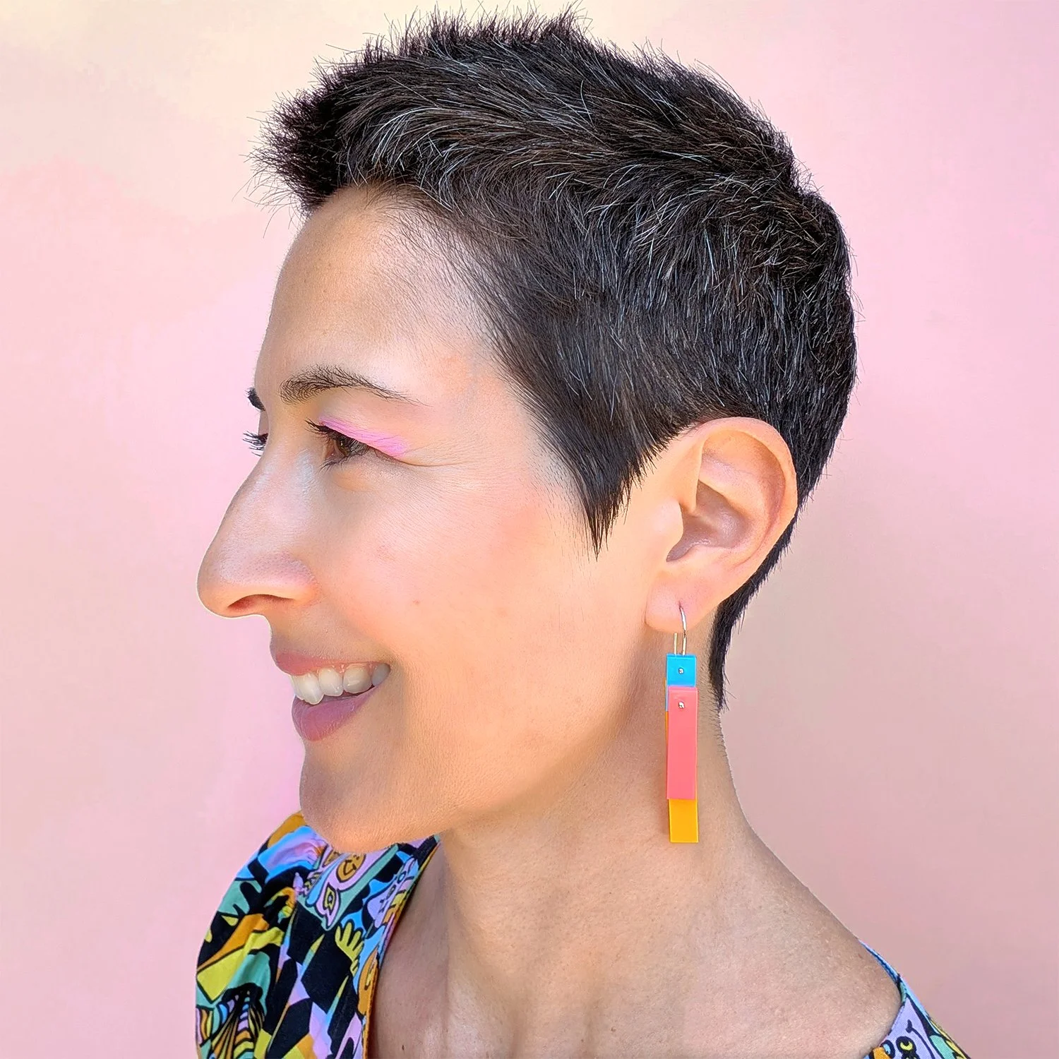 emikooreware Coral Wave Tile Earrings