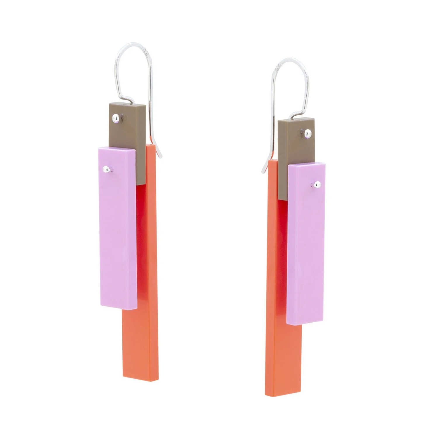 emikooreware Persimmon Blossom Tile Earrings