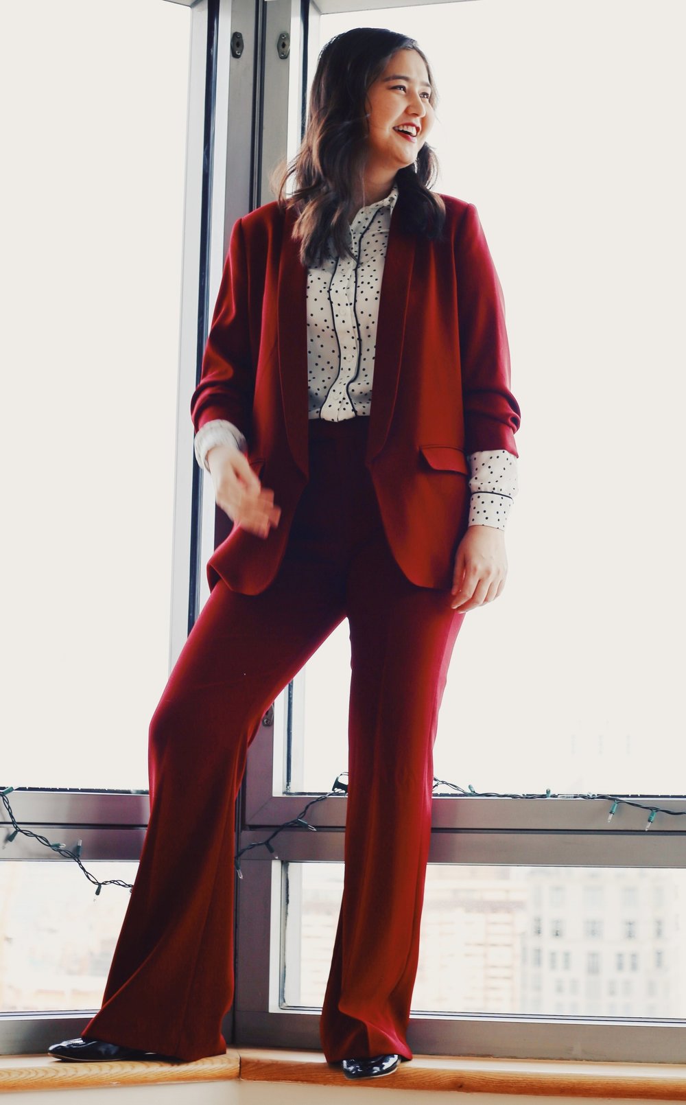 Red suit