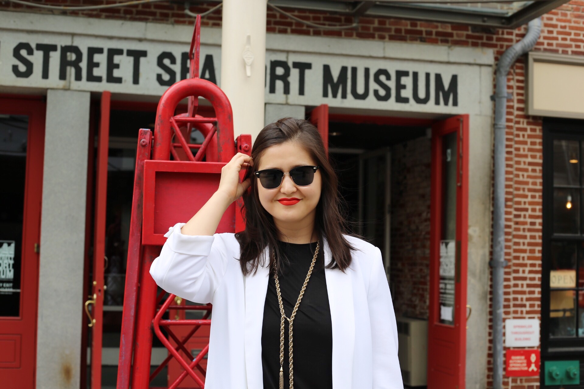 White blazer