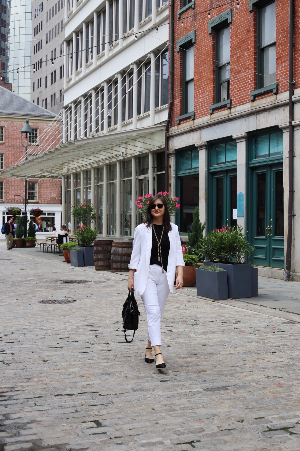 summer white suit