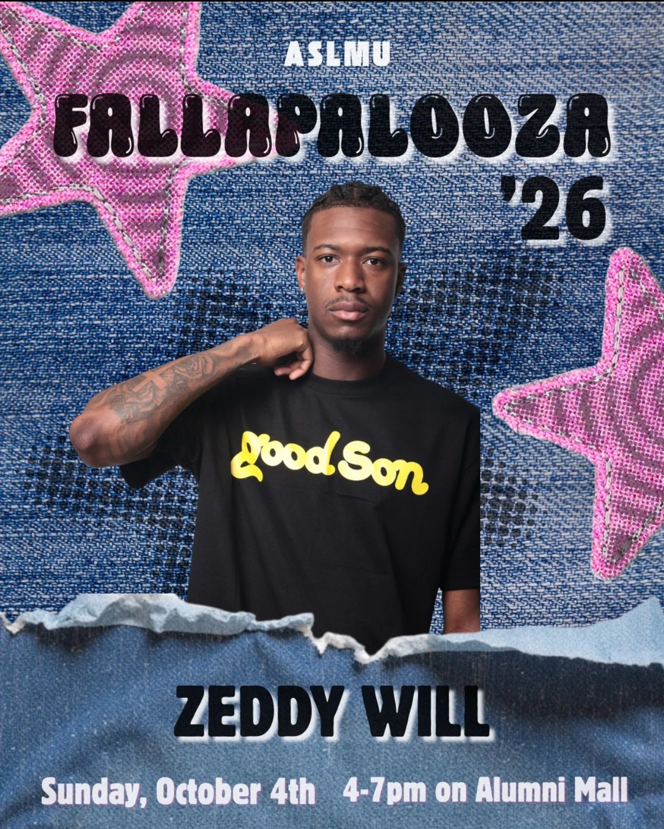 Falla just got even better.

We&rsquo;re so excited to announce Zeddy Will as our Fallapalooza 2026 opener!! Get ready because he&rsquo;s kicking off the night before Swae Lee takes the stage.

See you Sunday, October 4th from 4&ndash;7 PM on Alumni 