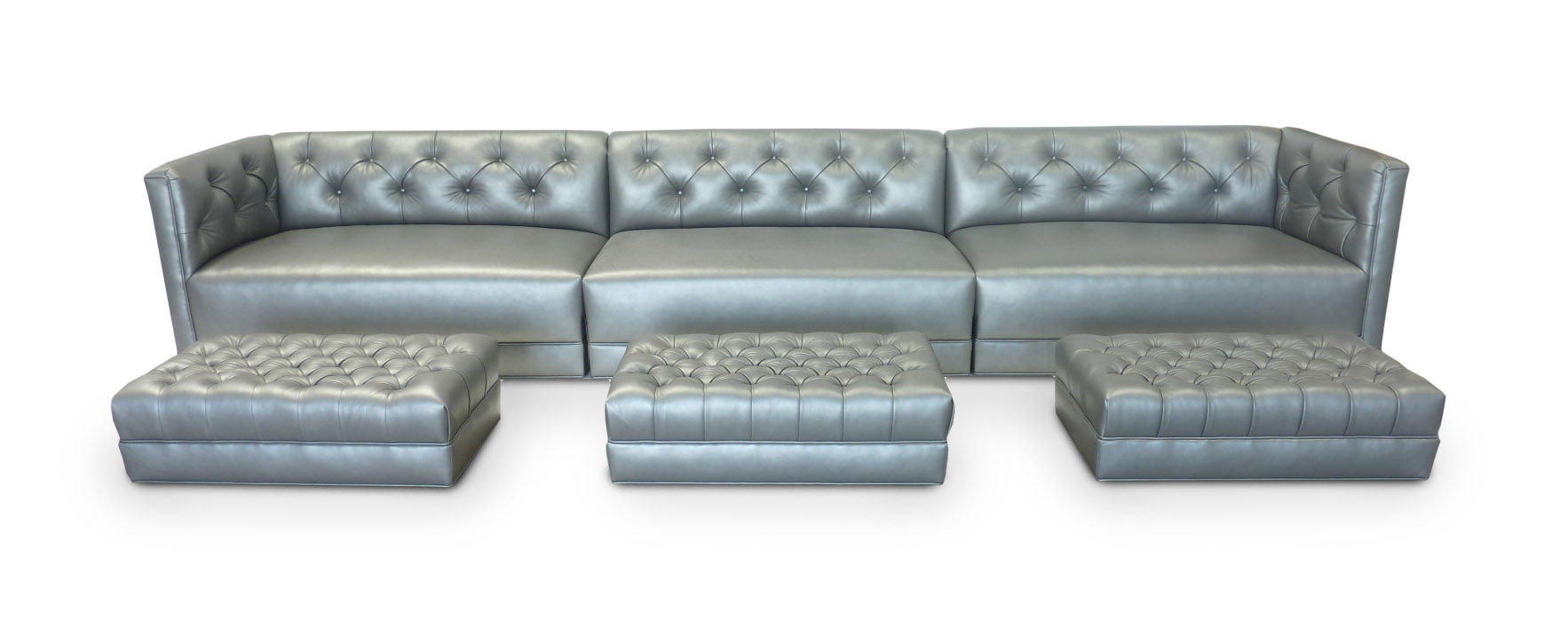  Custom Sofa &amp; Ottomans 