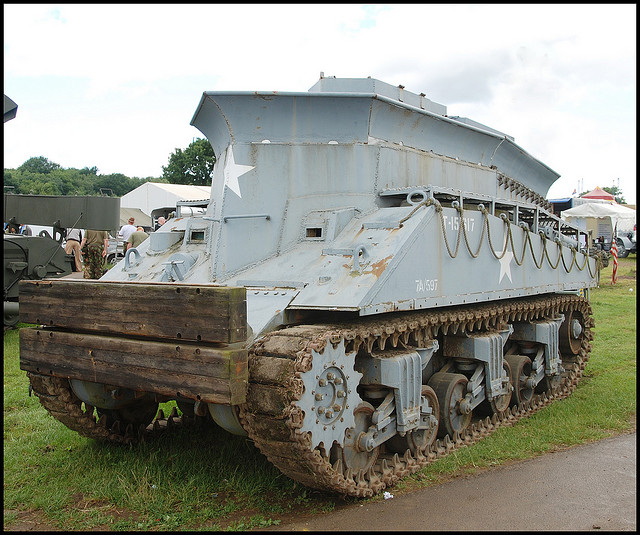 Sherman BARV Beach Armored Recovery Vehicle. Amphibious.