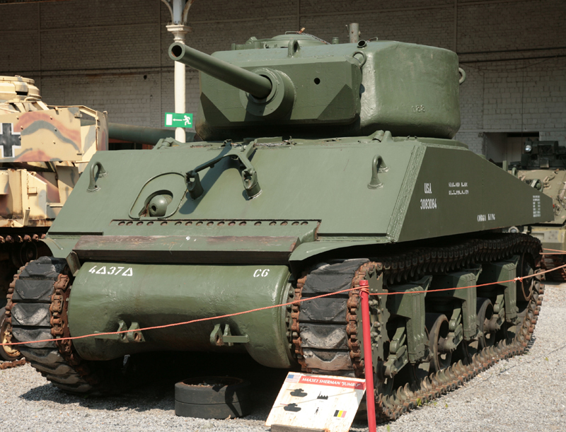 M4A3E2. Note how the ball turret in the hull appears "shrouded" by the armor plate. Thanks to http://www.tanks-encyclopedia.com