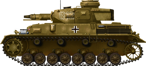 A Panzer IV E of the Afrika Korps. Later models would feature an upgraded, larger 75mm cannon with superior performance. The short 75 was still a powerful gun, however.
