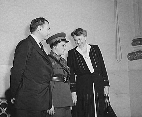 S.C. Associate Justice Jackson, Major Pavlichenko, First Lady Roosevelt