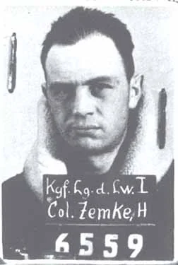 Zemke's mugshot while being taken into German custody. You know, he kind of looks like Tom Hanks.