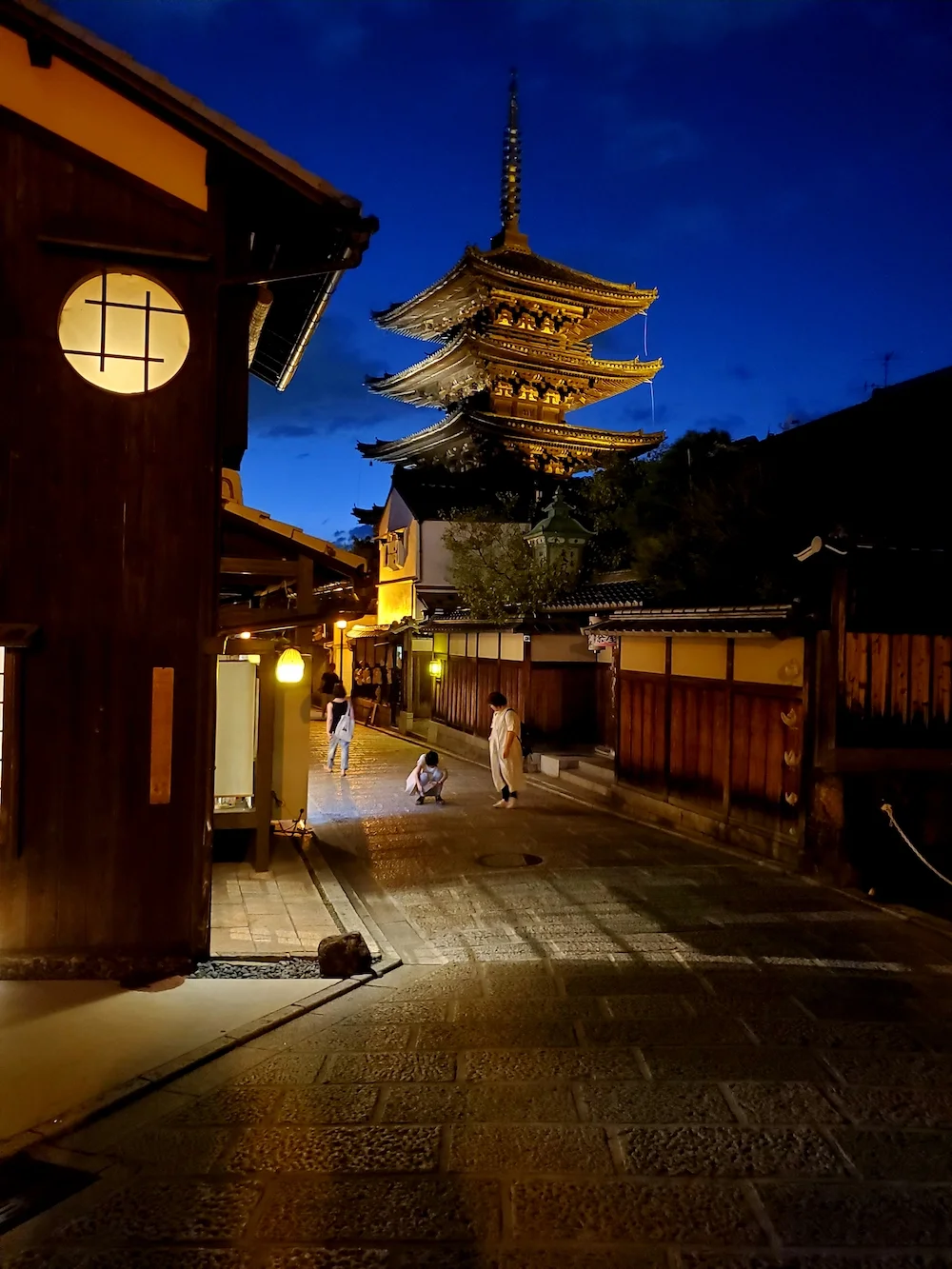 Streets of Kiyomizu-dera Temple in Kyoto.