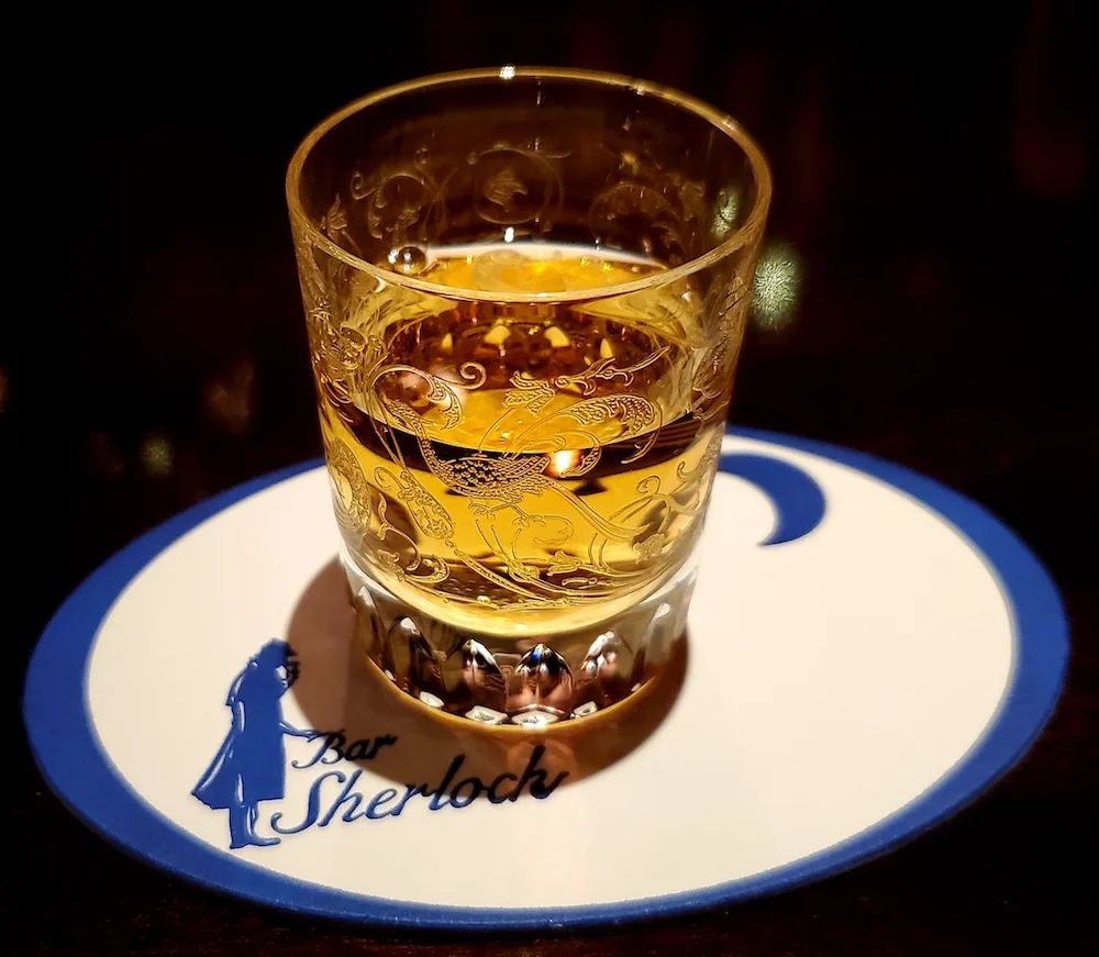 A delicious Yoichi single malt at Bar Sherlock in Ginza, Tokyo.