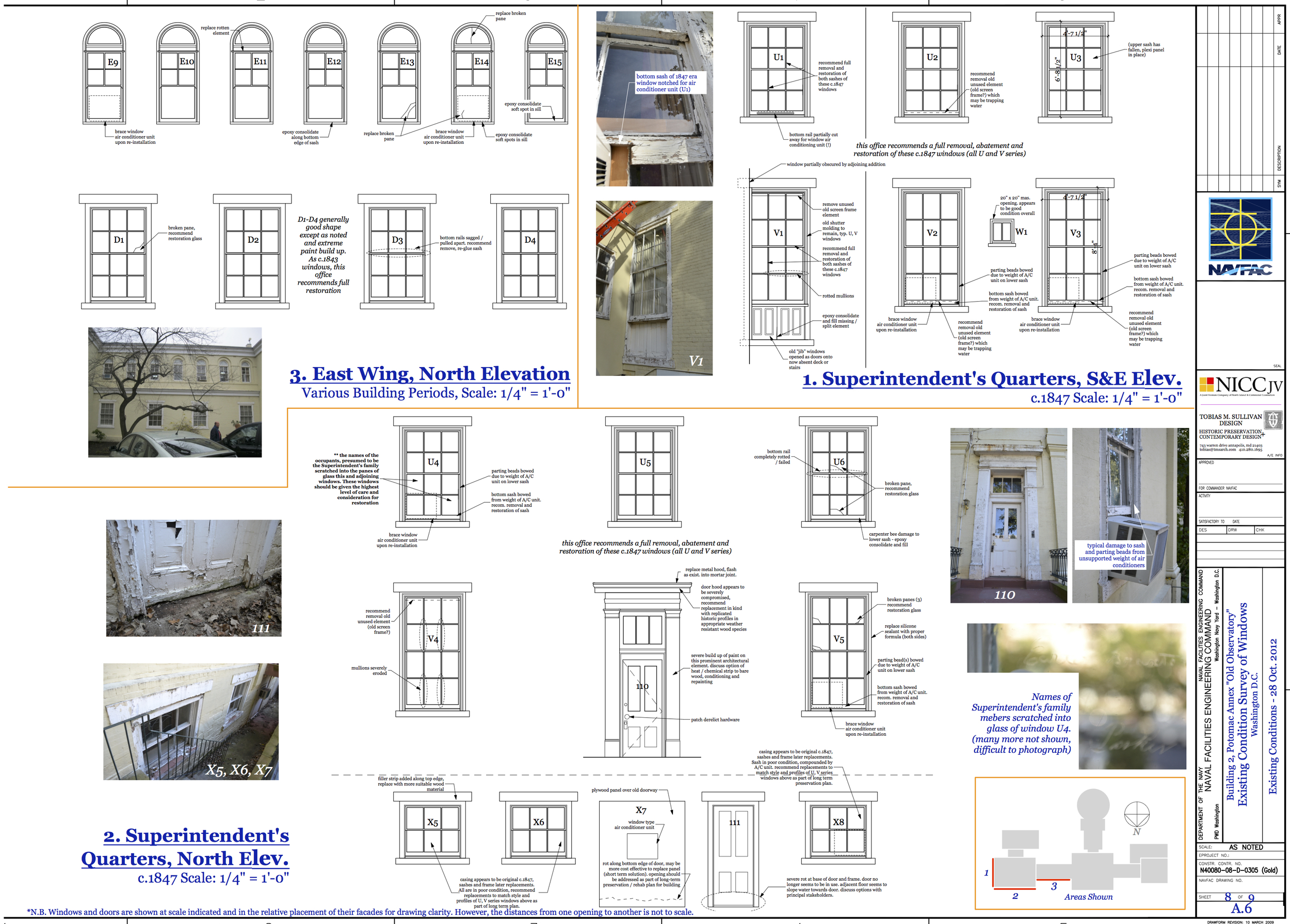  Part of our existing conditon survey of the property. 