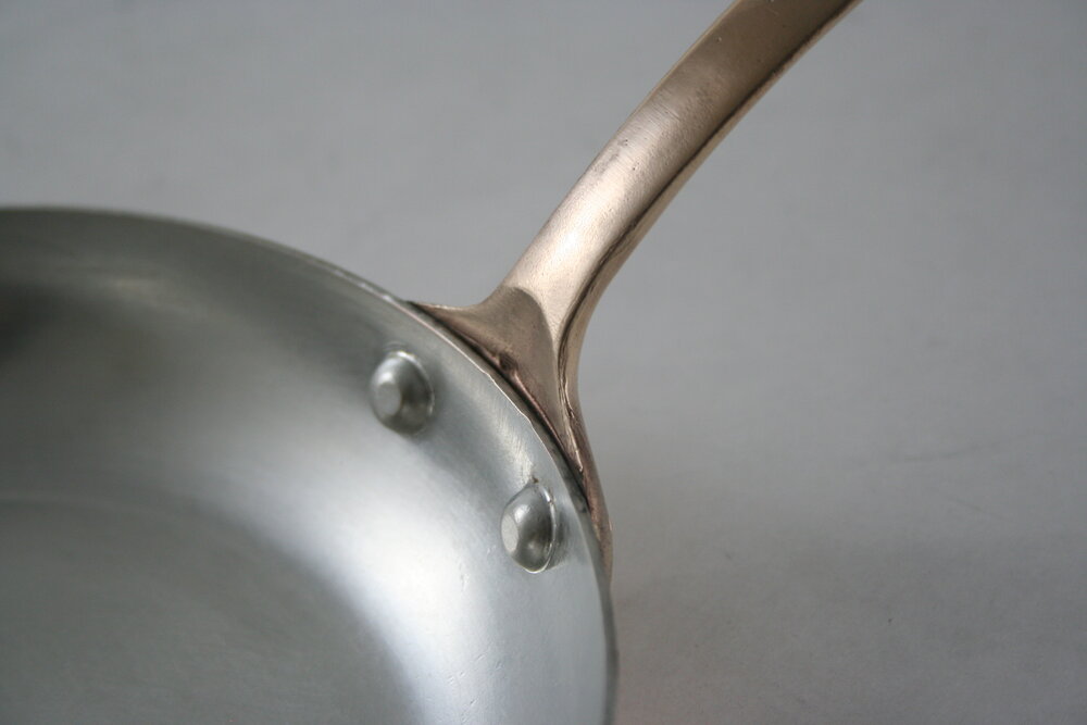 Duparquet Copper Cookware Solid Copper Silver-Lined Saute Pan