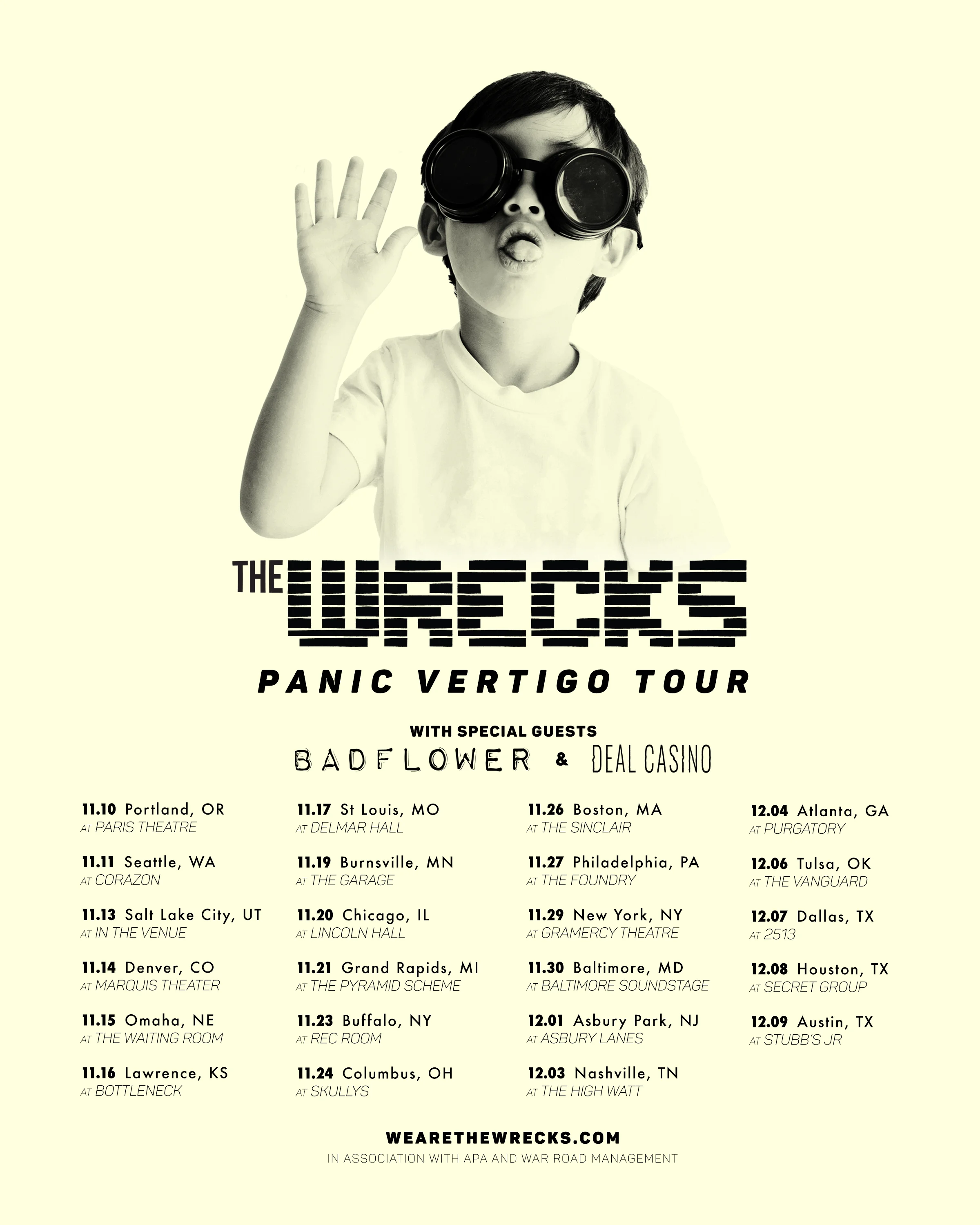 The Wrecks - Headline Tour 2018 Admat