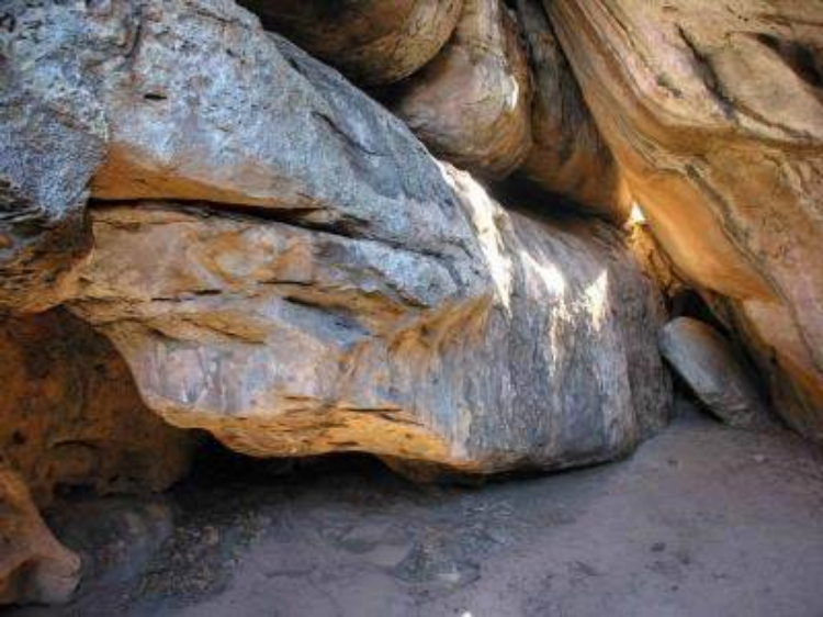 This is the Python Rock in daylight.
