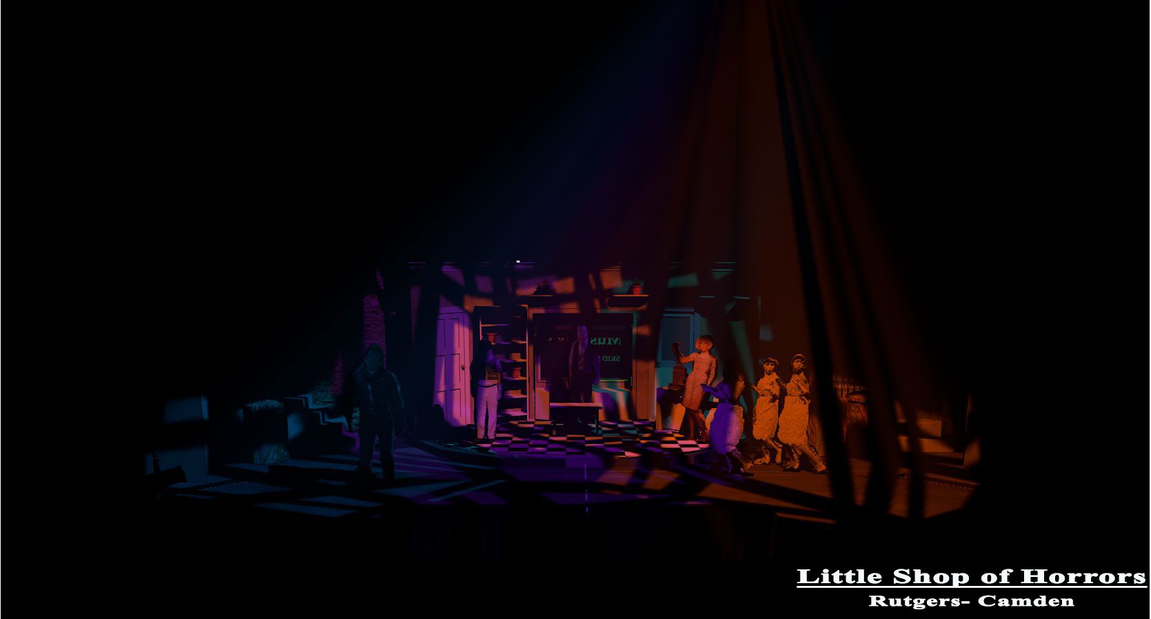 "Little Shop of Horrors" at Rutgers- Camden. With the rep plot again, I wanted to show the director (Ken Ludwig) what we could do.