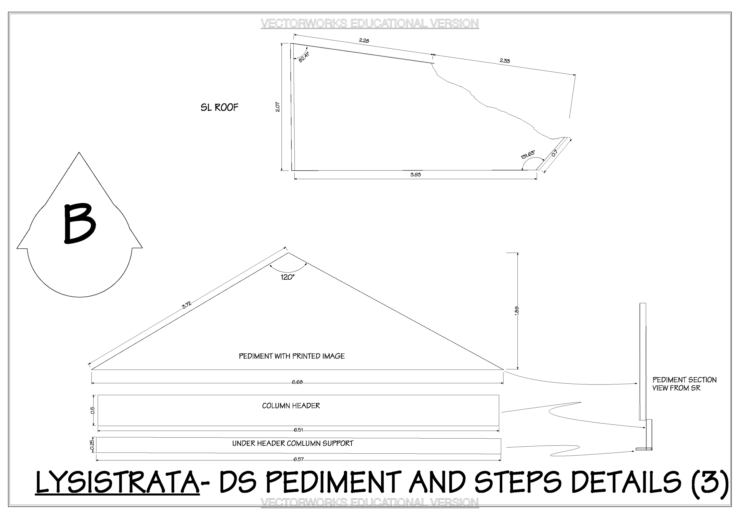 Lysistrata- Pediment detail