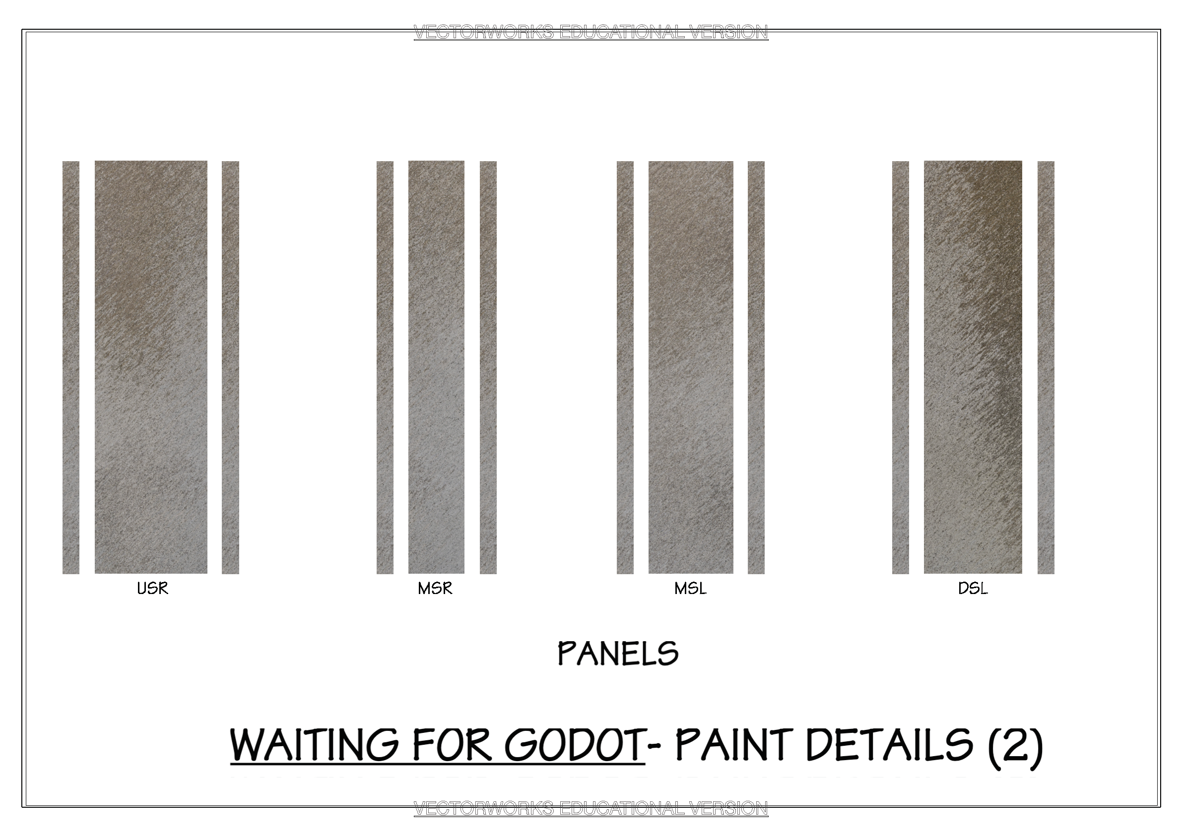 Waiting for Godot- Selected paint details