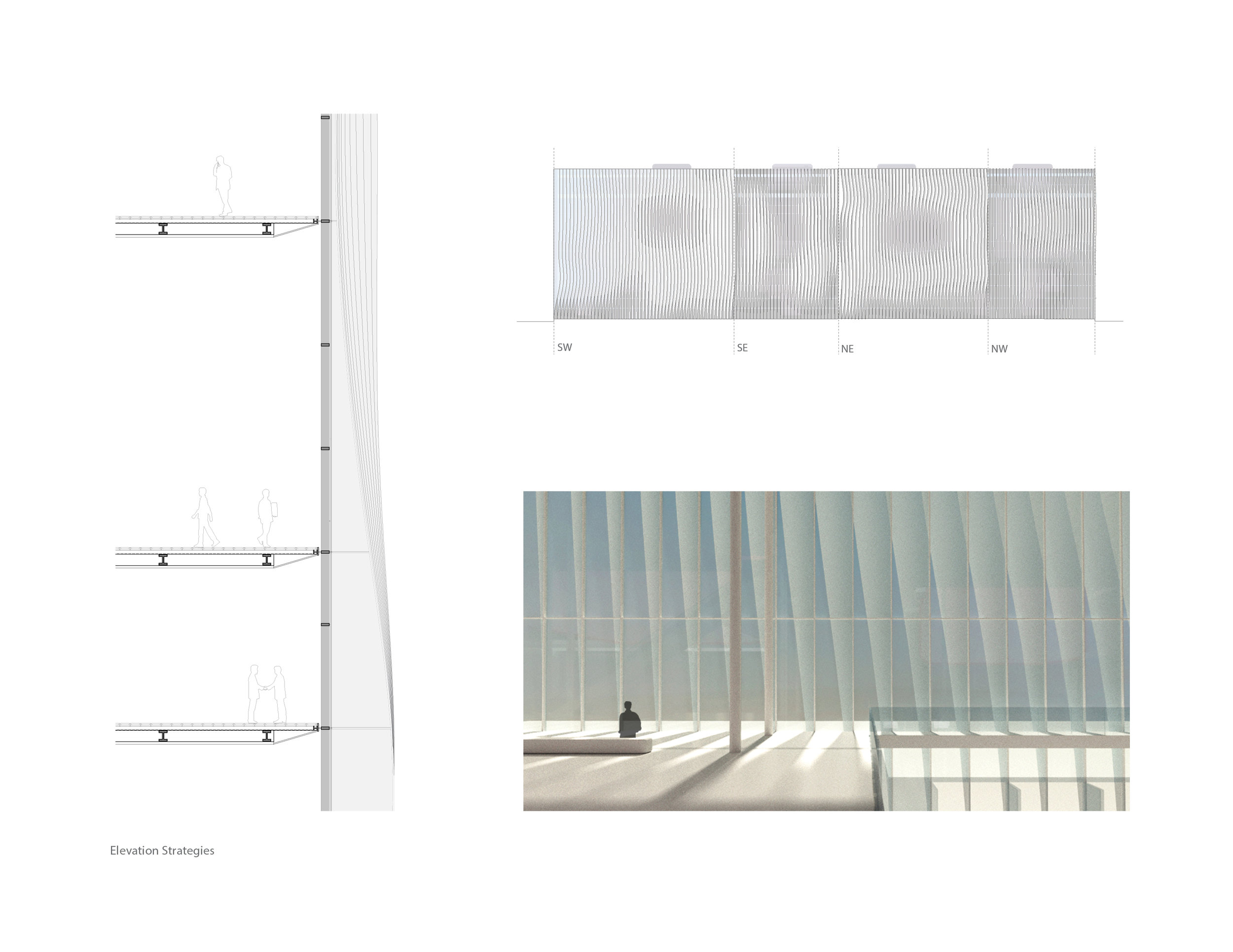 freeing up the underside of the soft box through suspending them from above creates a different and exciting spatial quality for the floors beneath them.