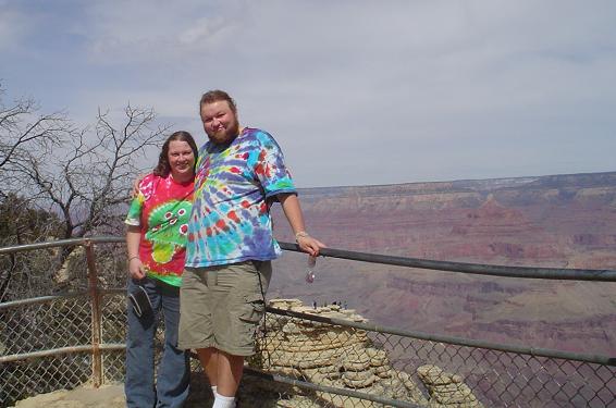 Amanda and Erik at the Grand Canyon, March 2006.