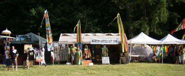 The Hippies vending at the North West World Reggae Festival , August 2008. 