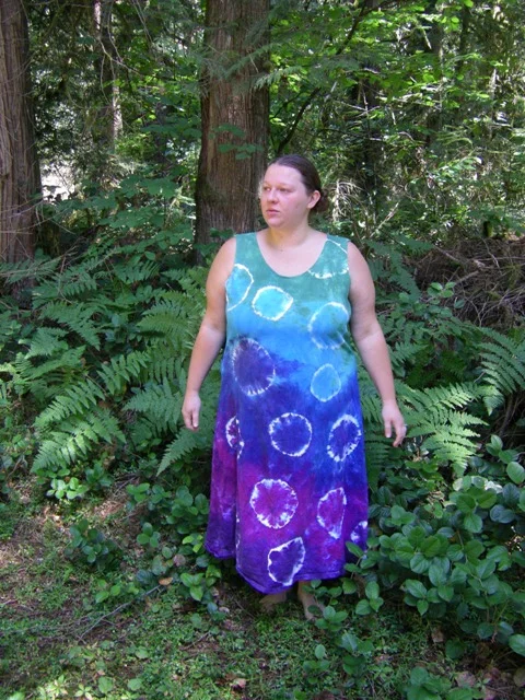 tie dye dress hippie