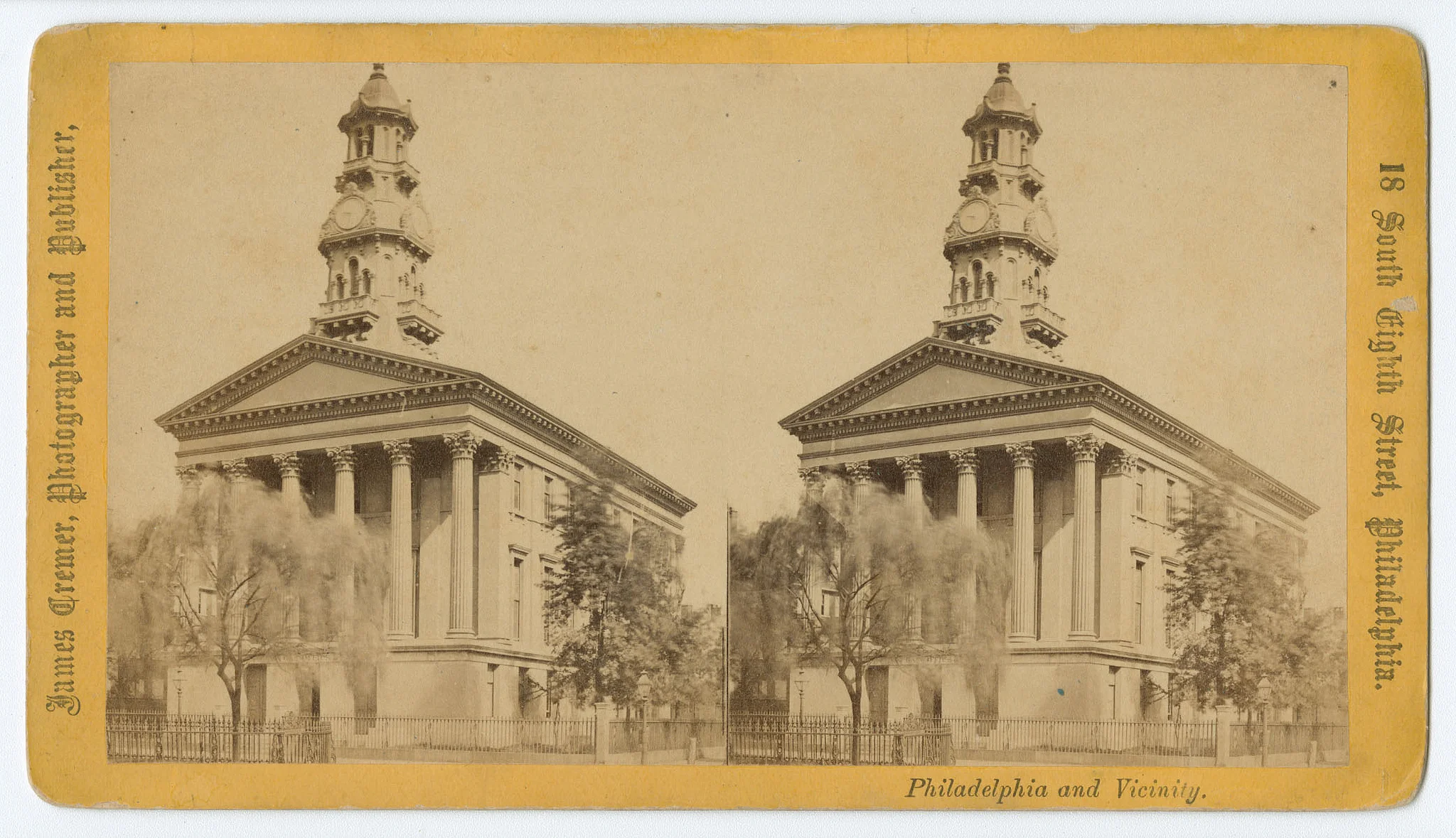Spring Garden Hall. NW Corner 13th and Spring Garden streets. Late 1800s