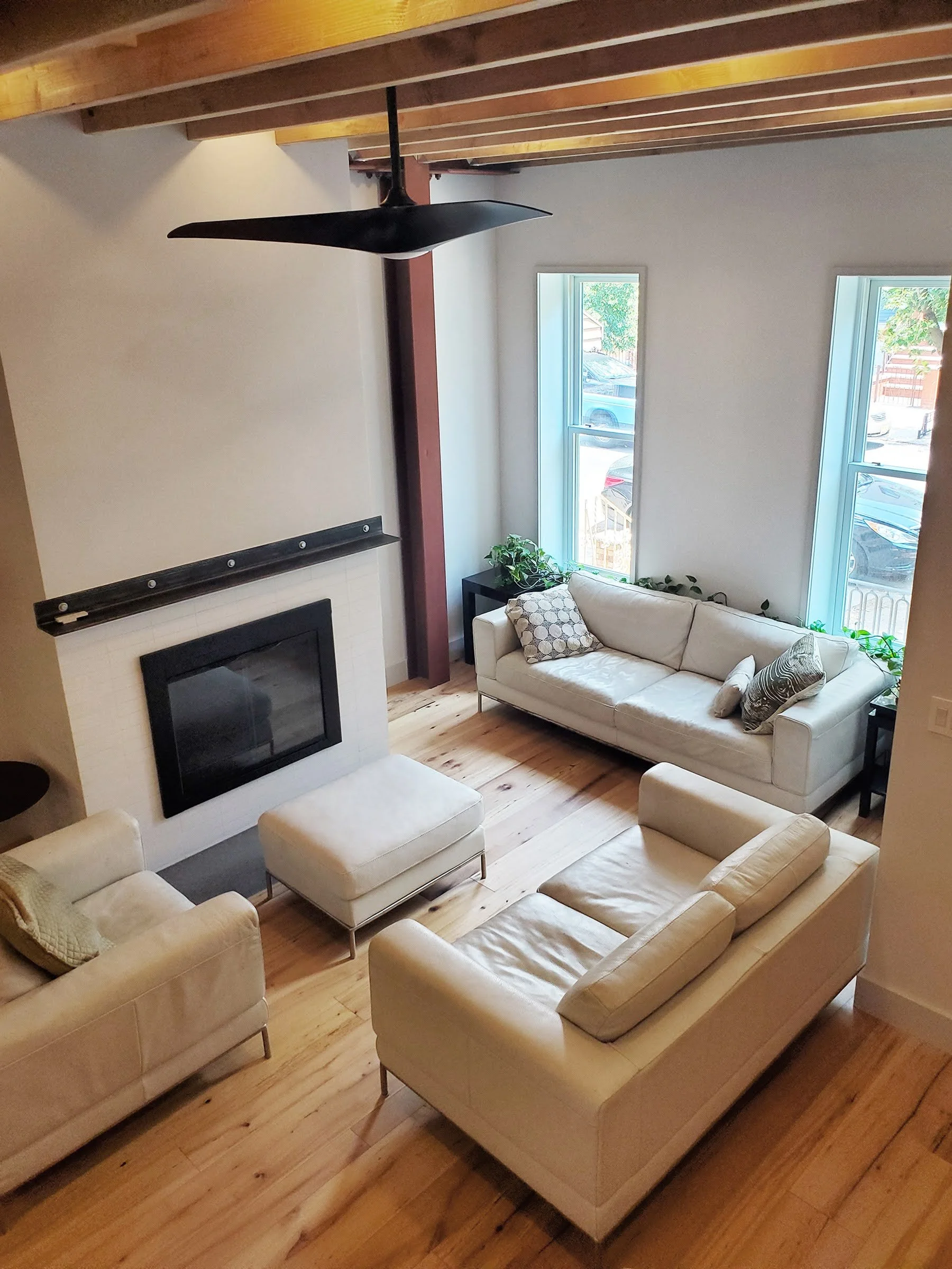 Ceiling fans were installed at key locations to efficiently circulate air, lowering energy costs and improving air quality.