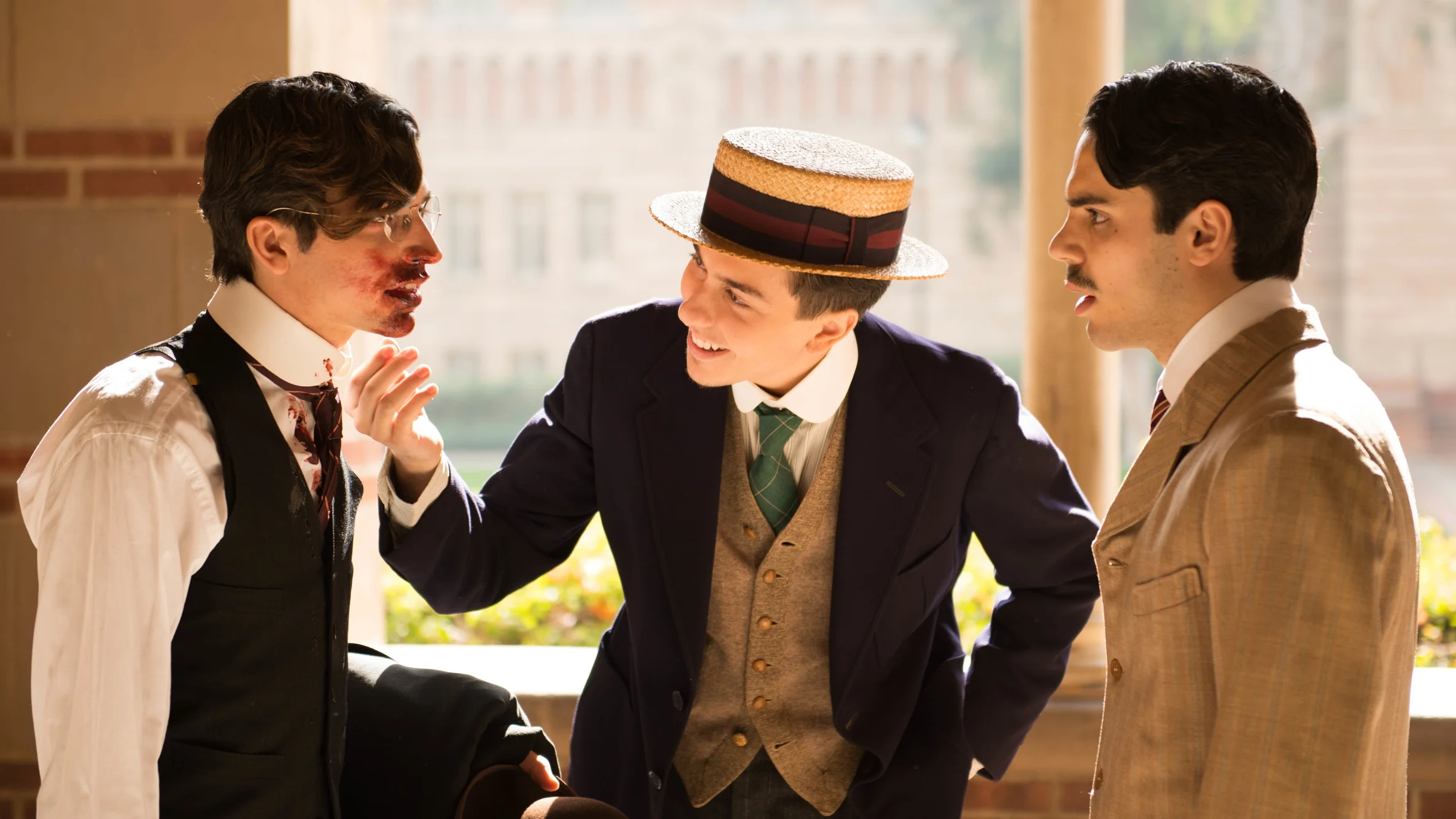  JACOB LOEB, NAT WOLFF, PETER BONOFF IN THE SOUND AND THE FURY 