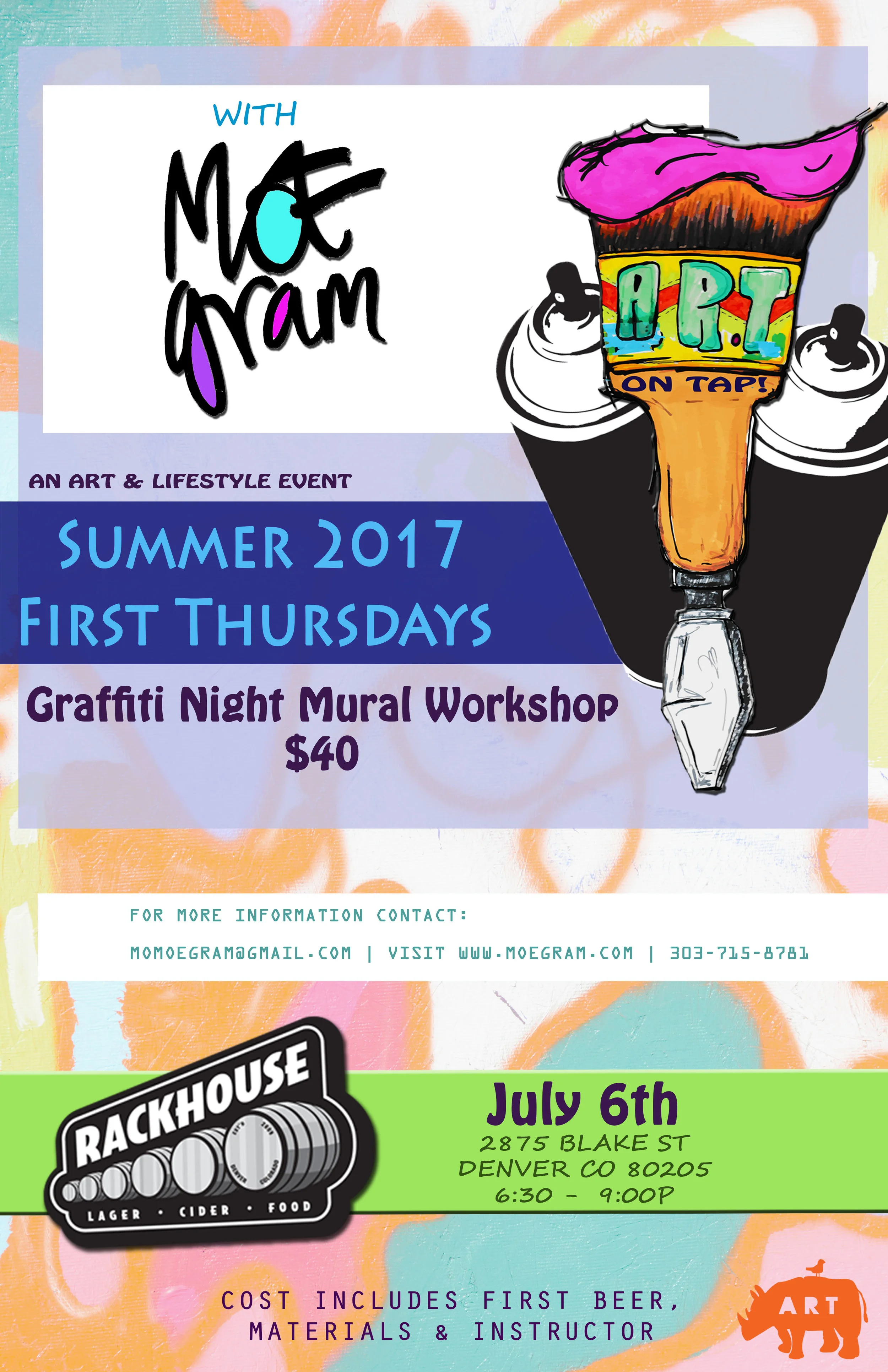 Art on Tap! Graffiti Night: Mural Painting Workshop