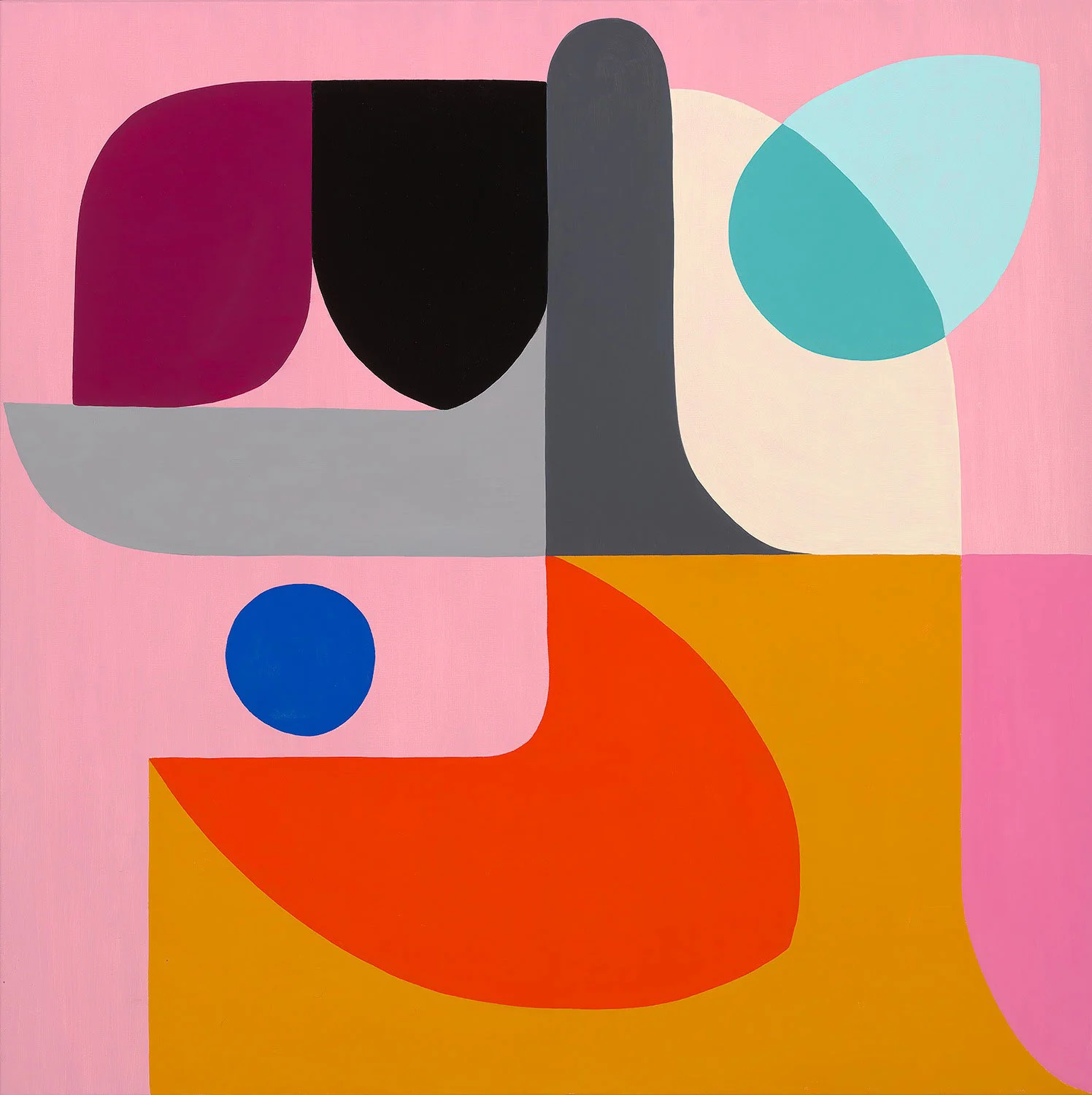 Talk Talk 1x1m Oil on linen 2015