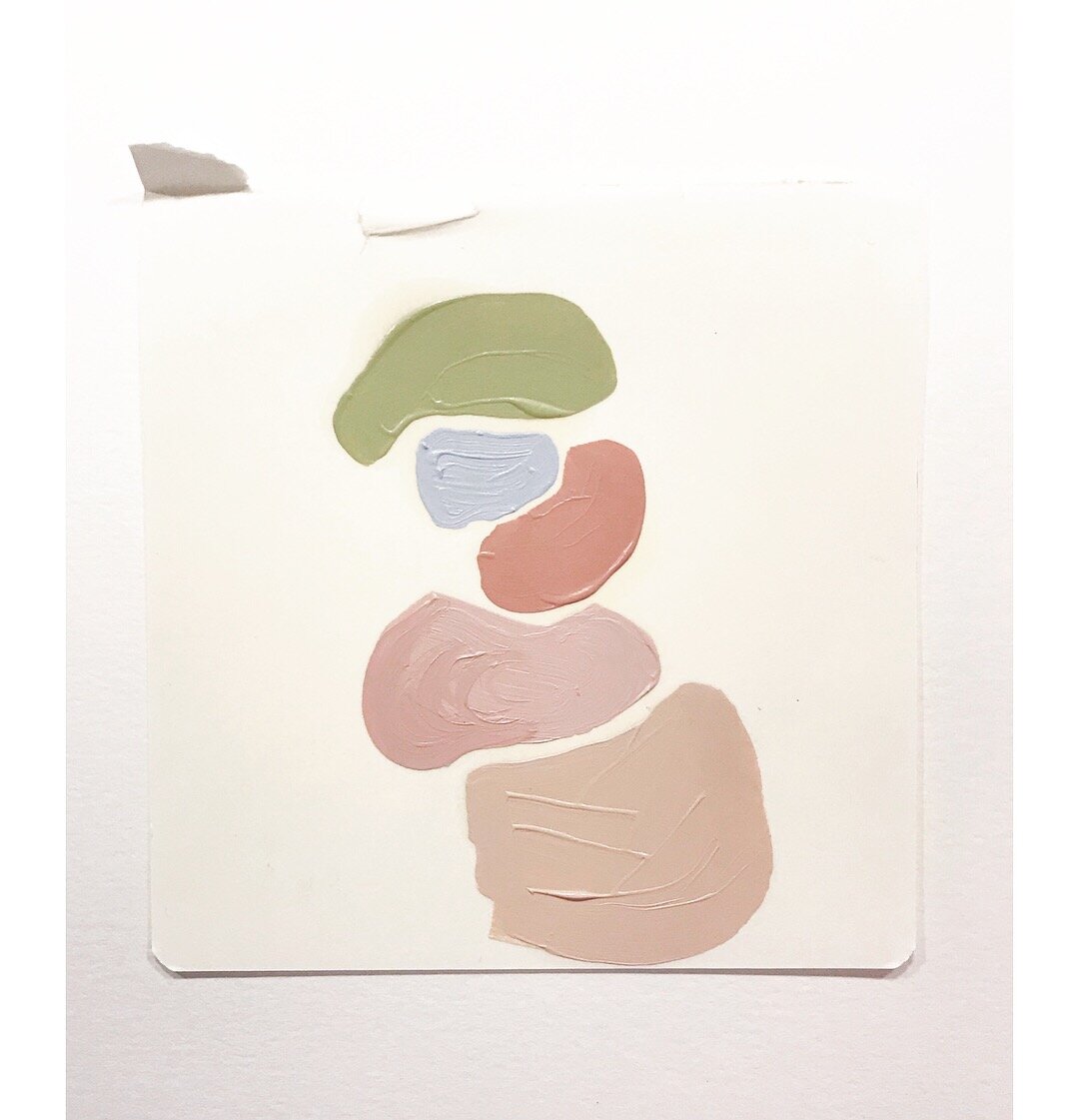Cairn | 2018, 5.5" x 5.5", oil on paper.