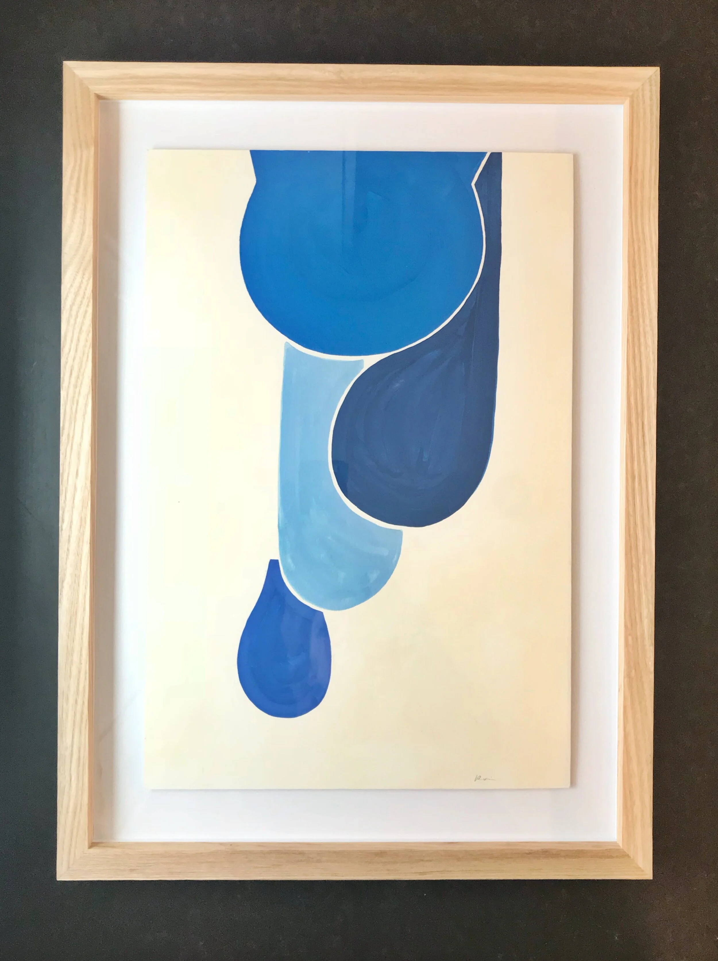 Not Drip | 2018, 7x12, Gouache on paper.