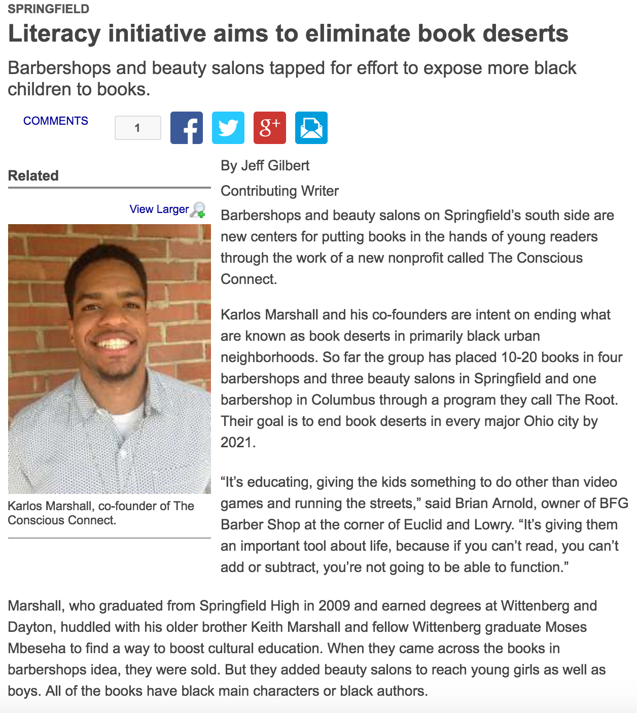  Read the rest of the story from Springfield News-Sun here . 