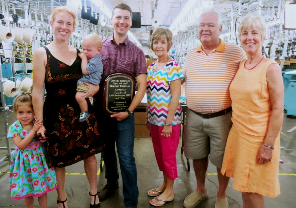 From L to R: Lisa Flood (with our children), Randy Wakerlin, Lorie Brittain, Ron Brittain, and Marianne Wakerlin
