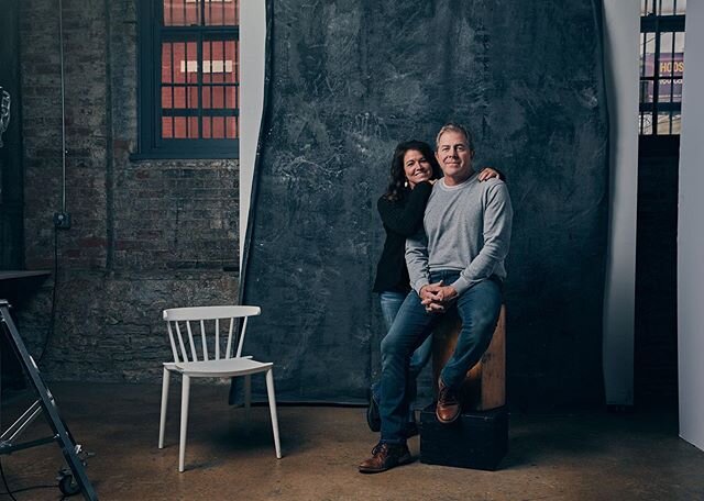 Sending good vibes out and hoping all of you and your parents are doing ok.  Portrait of mom n pop who visited the studio a while back. 
_____________________ 
#portraitphotography #parents #cincinnatiphotographer #familyinthestudio #btsedits #quaran