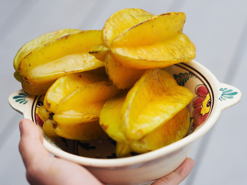Commonly referred to as Starfruit, Carambola or Kamrahk in Hindi