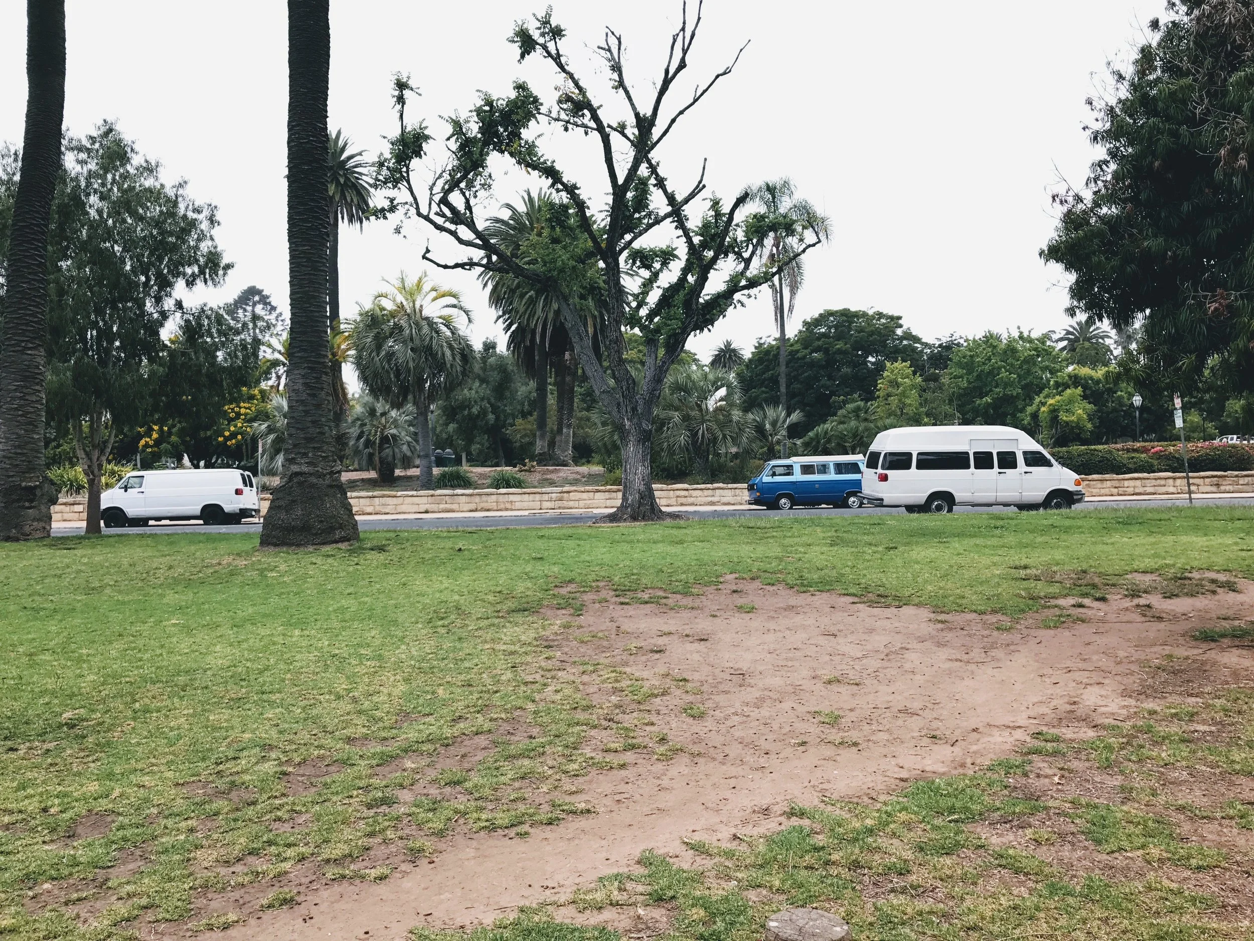 Kid's World Park in Santa Barbara, Ca. Look for other van lifers. There is safety in numbers. We knew this would be a good spot to sleep when we saw other van life "neighbors" on the block.