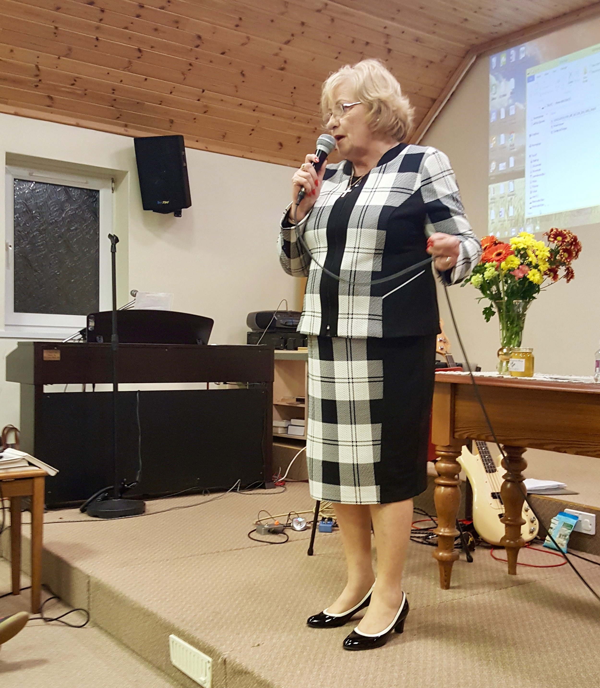 April talks of the Lord's work in Romania