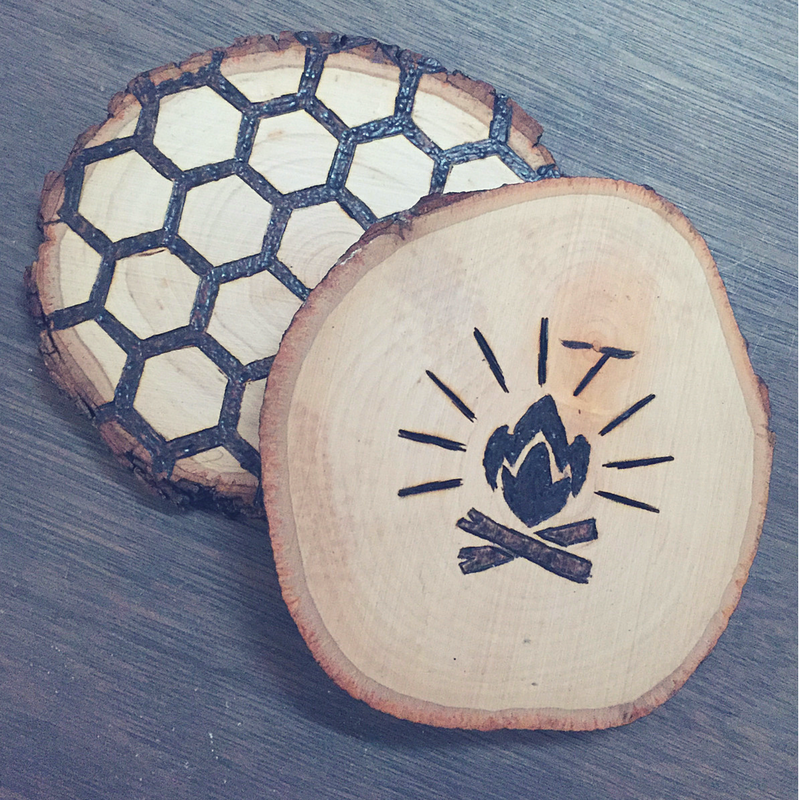 Design a Set of Wood Slice Coasters