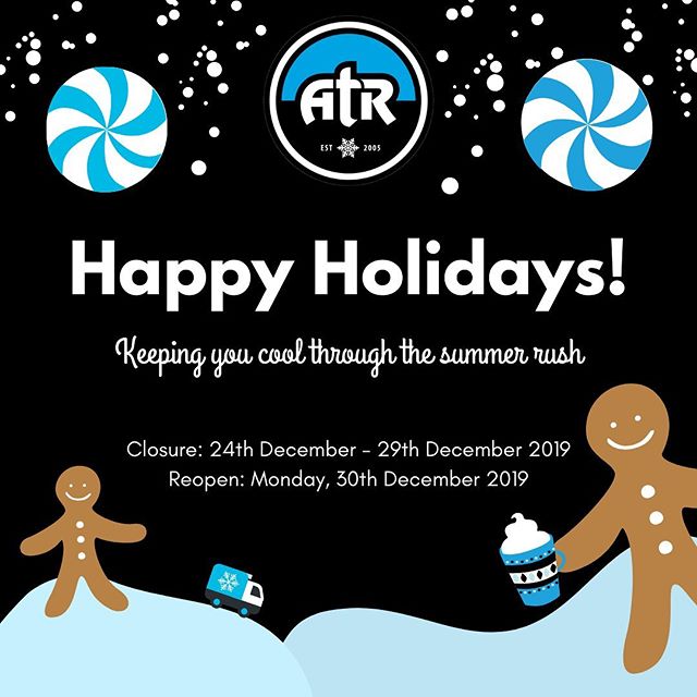 The ATR team would like to wish everyone a happy and safe Christmas! 
Here a just a couple of closure dates to note for next week. 😊