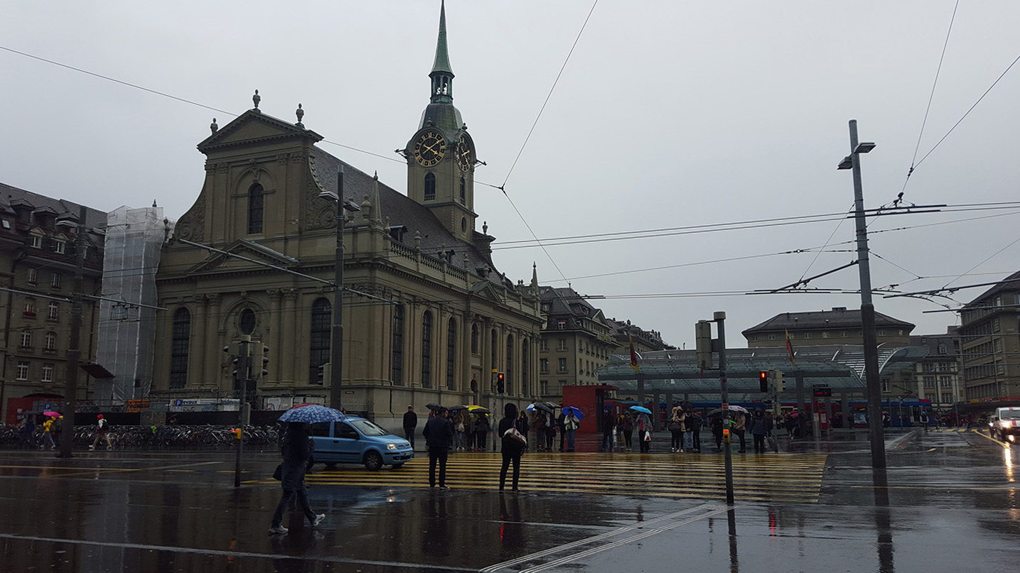 View from the train station