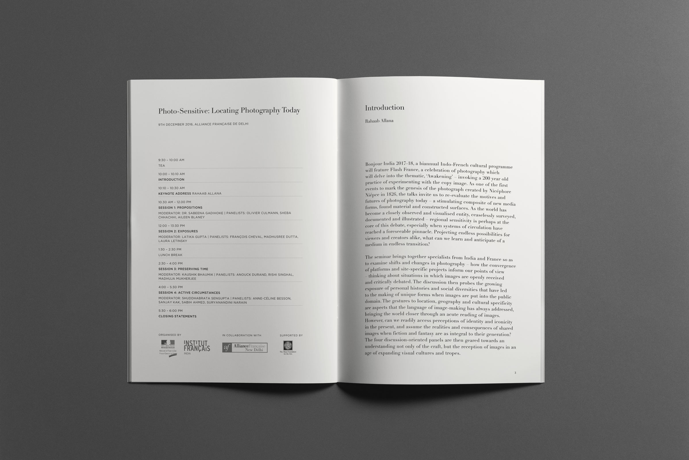 Seminar booklet for Photo-Sensitive: Locating Photography Today