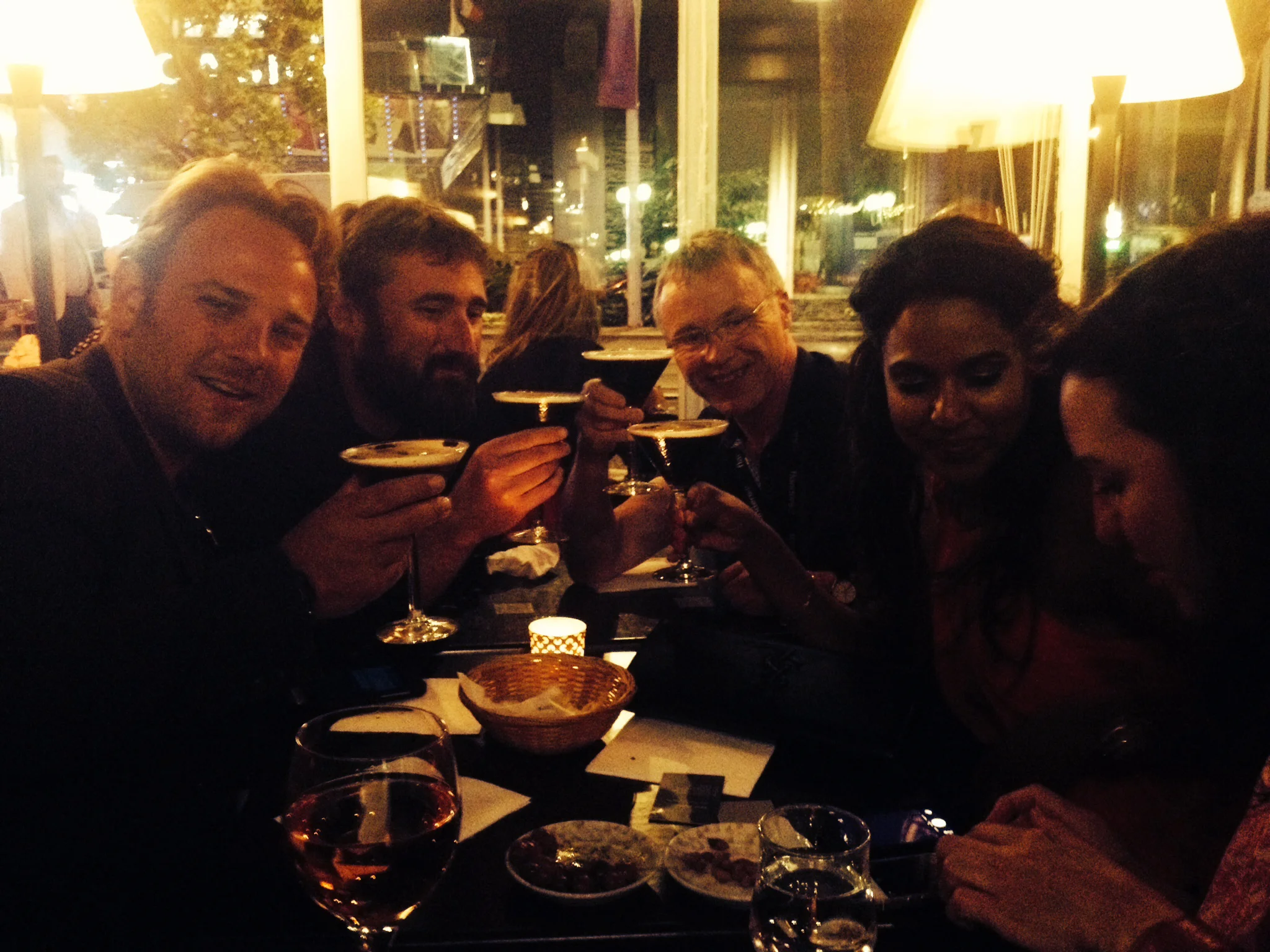Drinks with David Whitney, Brian A. Hoffman, Dave Morrison and Nadia Lachman