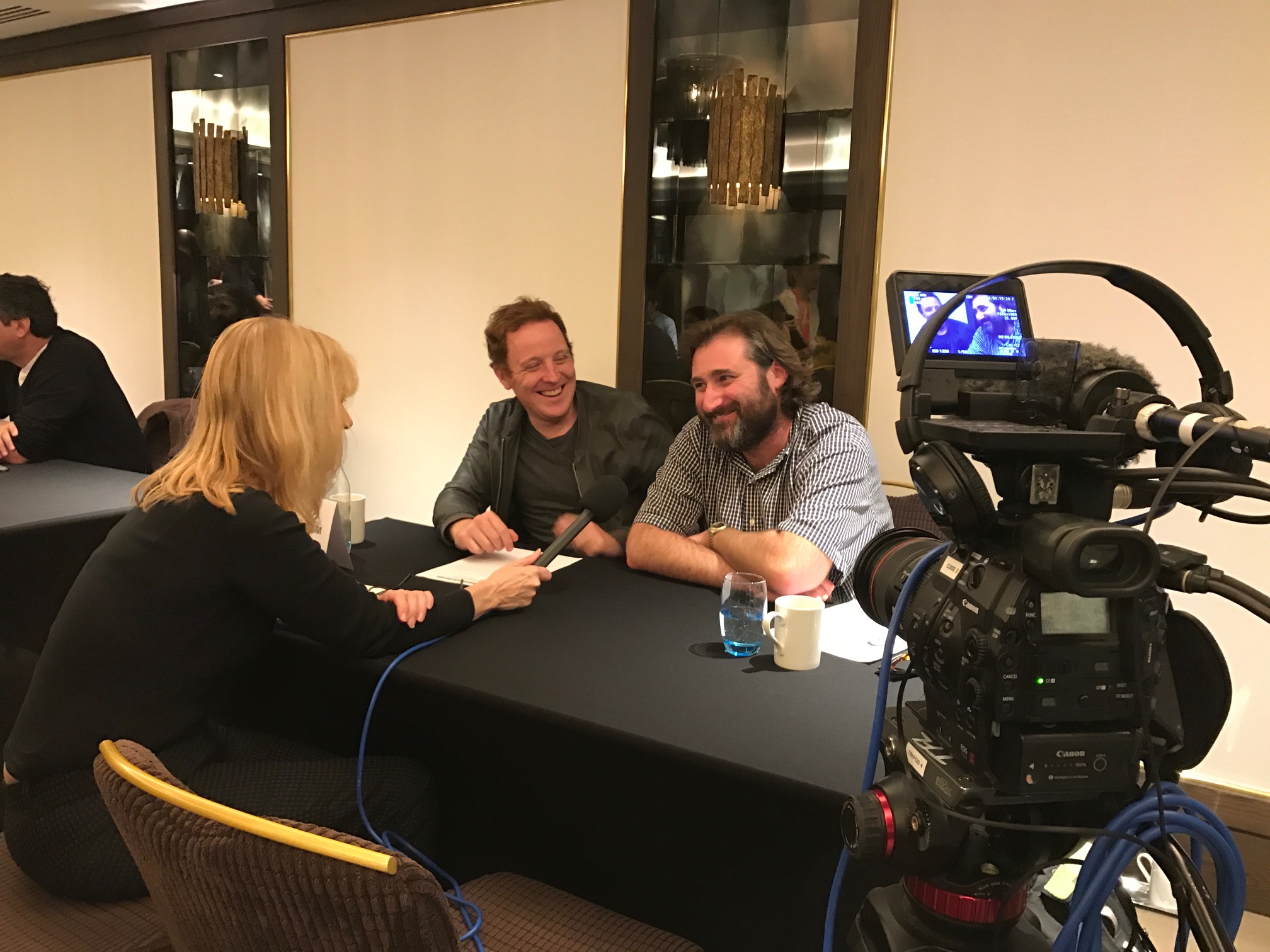 Afternoon tea with the press