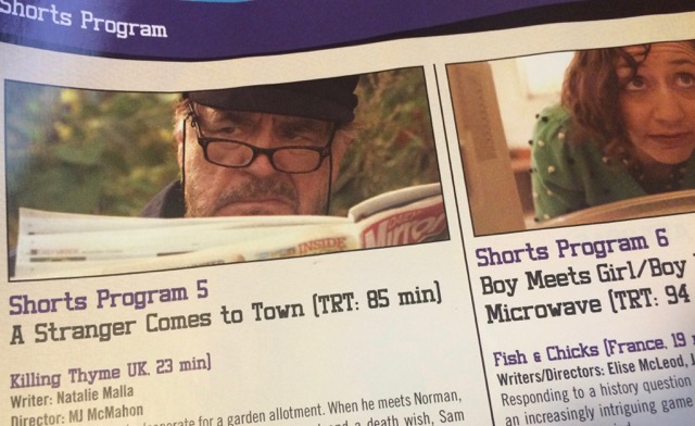 Killing Thyme in the Austin Film Festival program