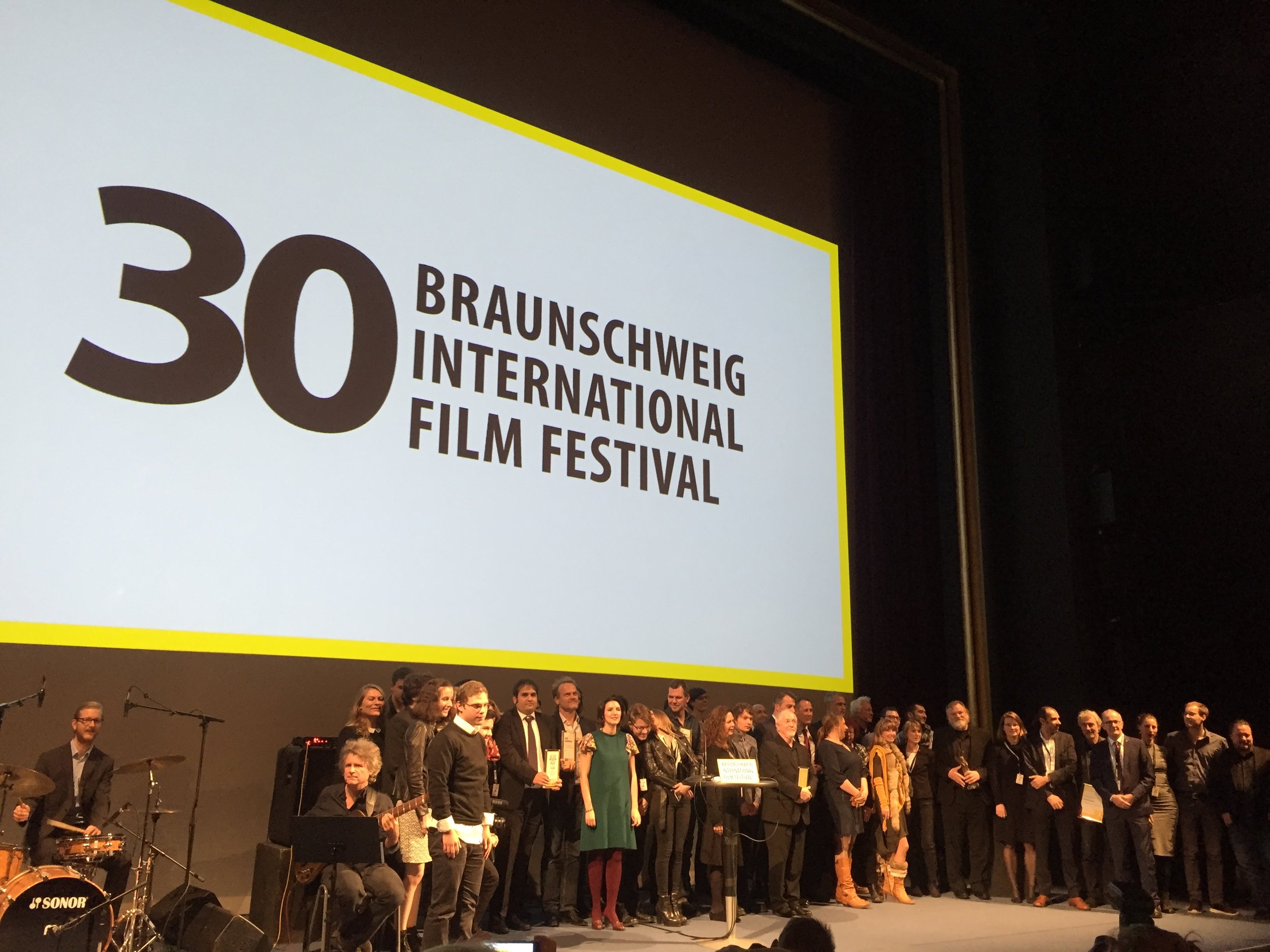 All the festival award winners and organisers
