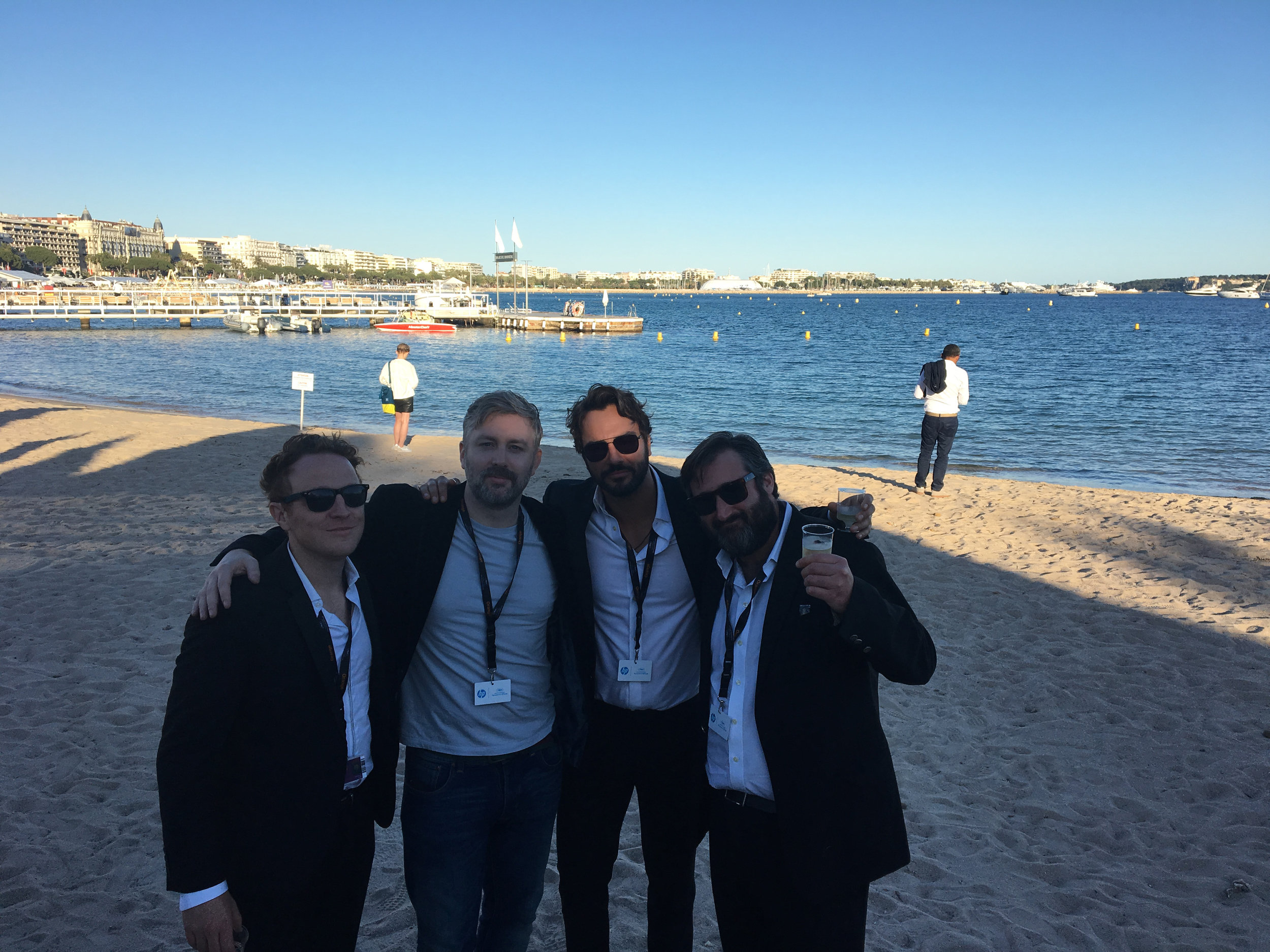 Director Matthew Jones, producer M J McMahon, actor Anthony DiCarlo, producer Brian A. Hoffman