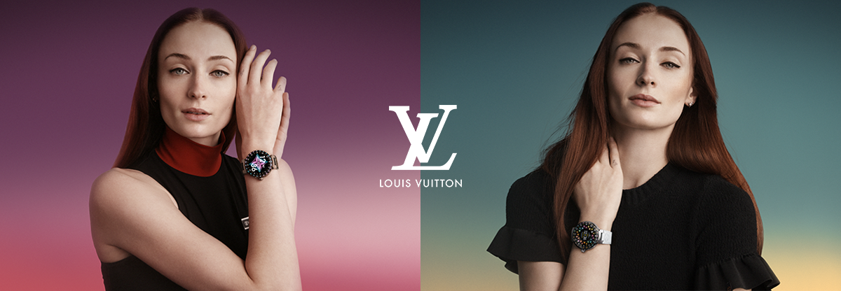 Sophie Turner Models Louis Vuitton's 'Tambour Horizon Light Up