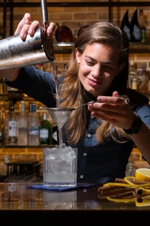 Tess, from Door 74, says you can do a lot with genever, especially in the classic recipes. “I love making a Martinez or an original genever Collins, especially for the summer, it’s a very approachable cocktail and people can make it at home,” says Tess.
